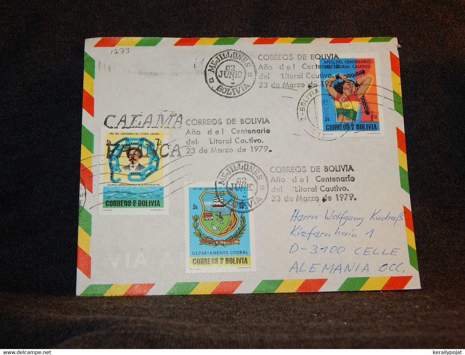 Bolivia 1979 Air Mail Cover To Germany__(1273) - Bolivia