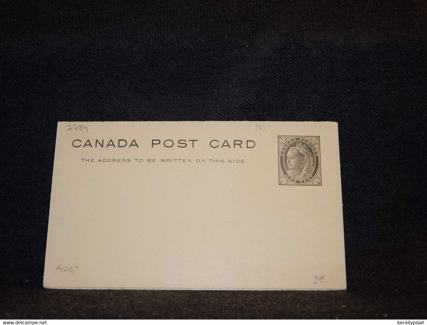 Canada 1c Black Unused Double Stationery Card__(2784) - 1860-1899 Regering Van Victoria