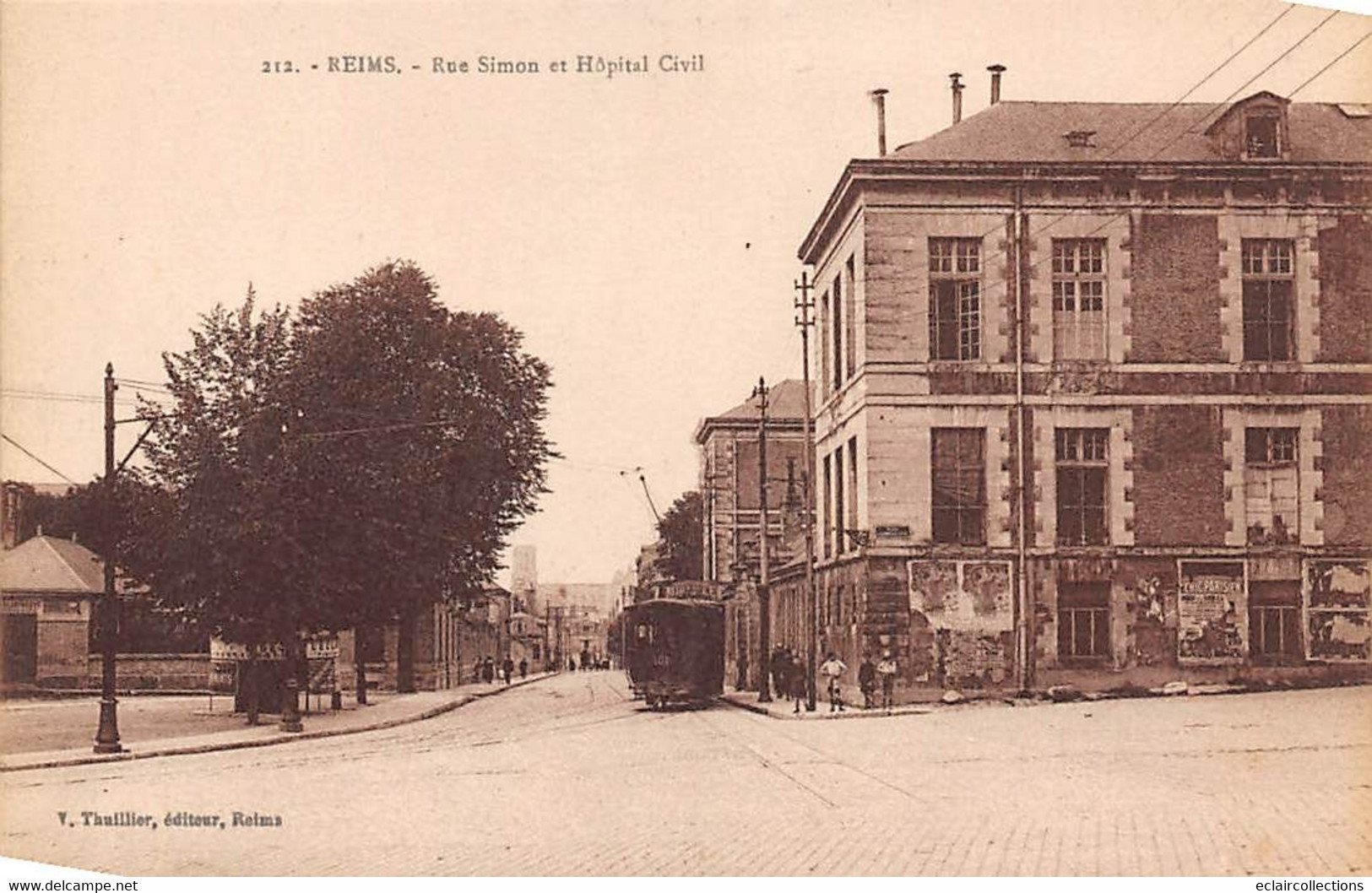 Reims           51        Rue  Simon - Tramway - Et Hôpital Civil          (voir Scan) - Reims