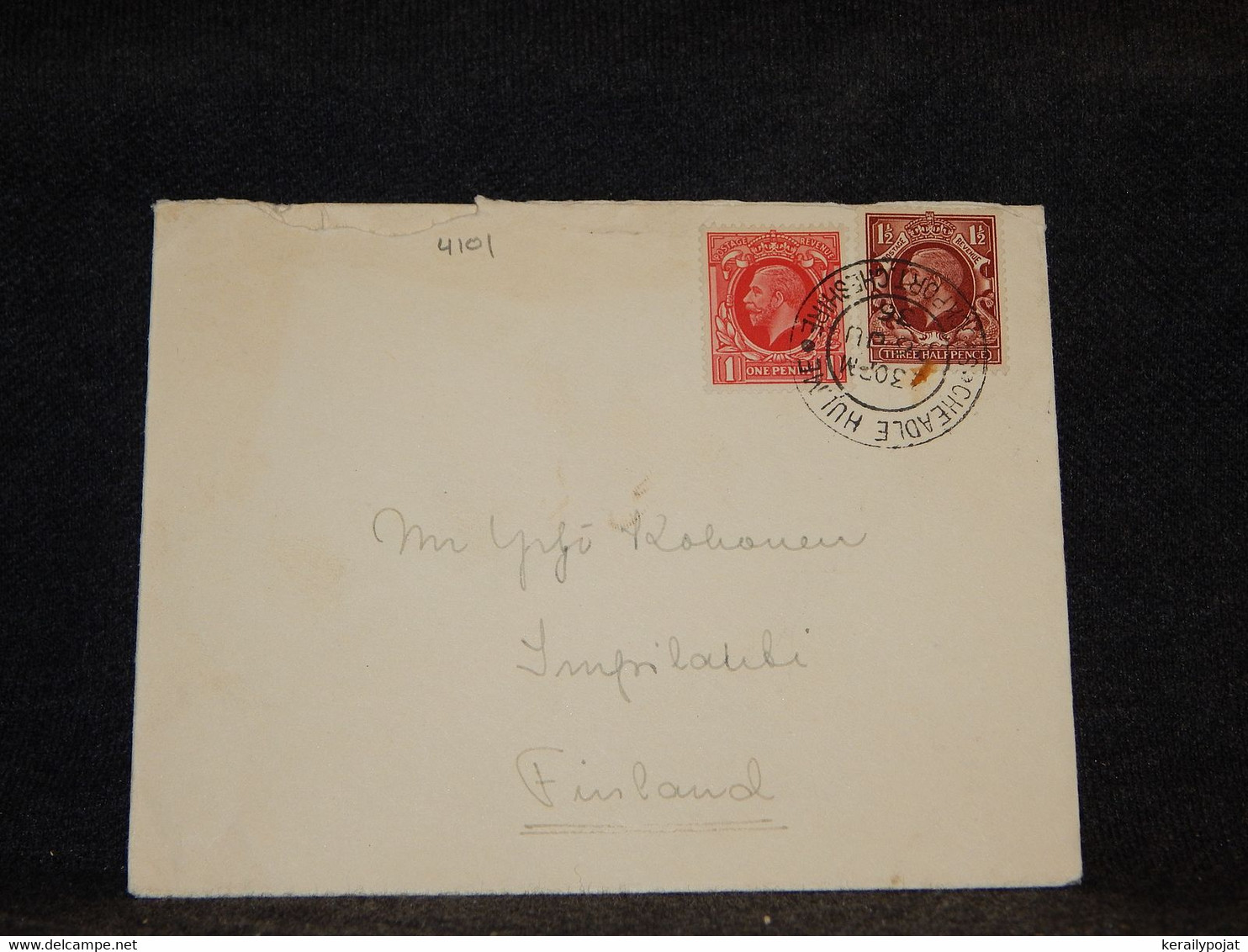 Great Britain 1936 Cover To Finland__(4101) - Cartas & Documentos