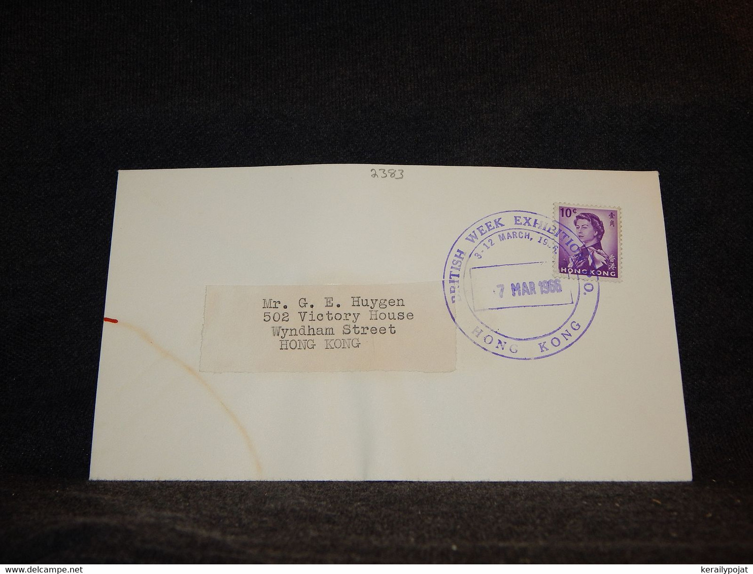 Hong Kong 1966 British Week Cancellation Cover__(2383) - Briefe U. Dokumente