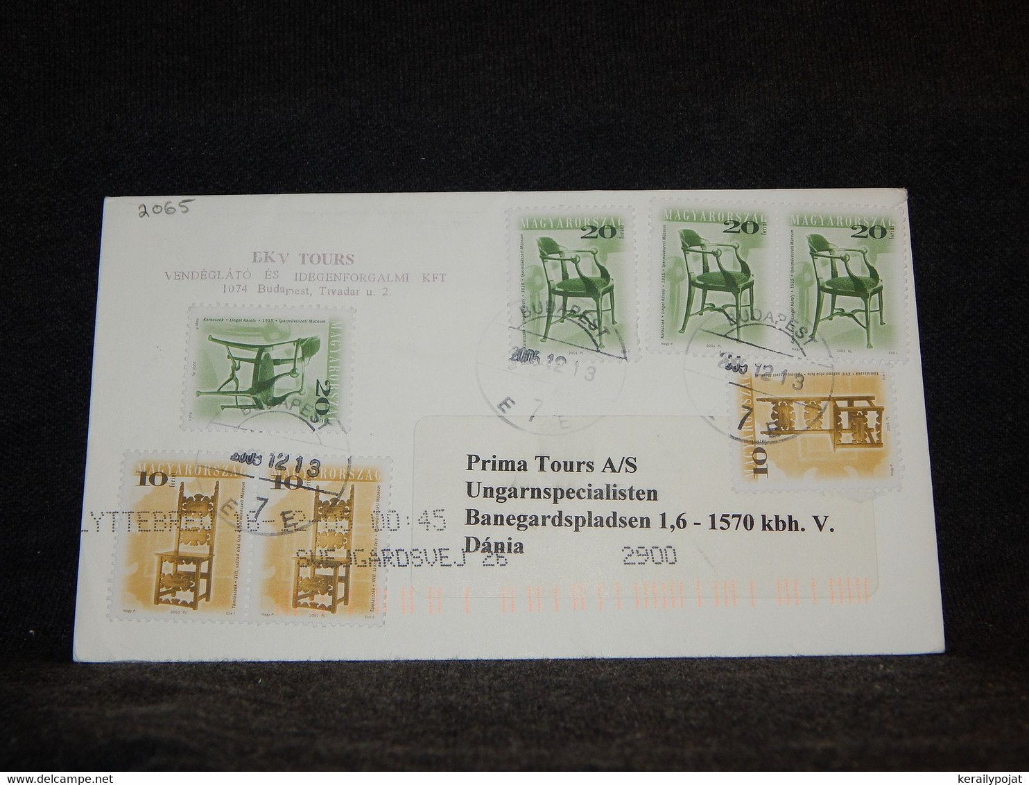 Hungary 2005 Cover To Dania__(2065) - Lettres & Documents