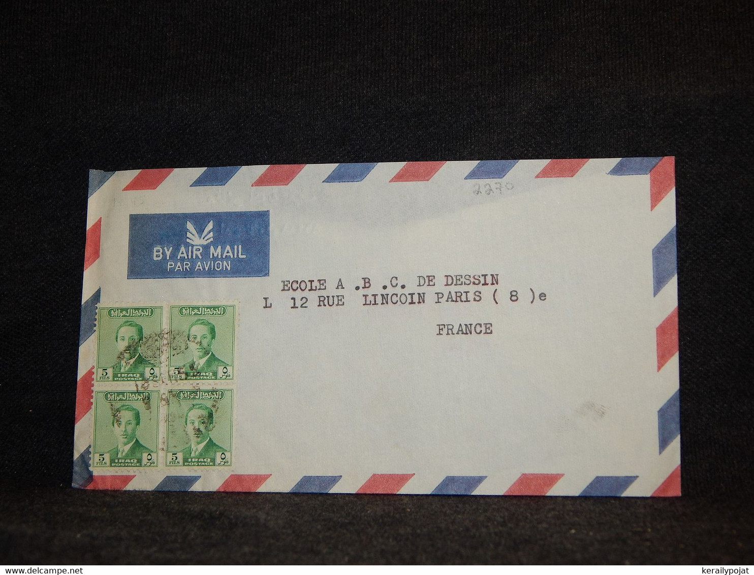 Iraq 1955 Air Mail Cover To France__(2270) - Iraq