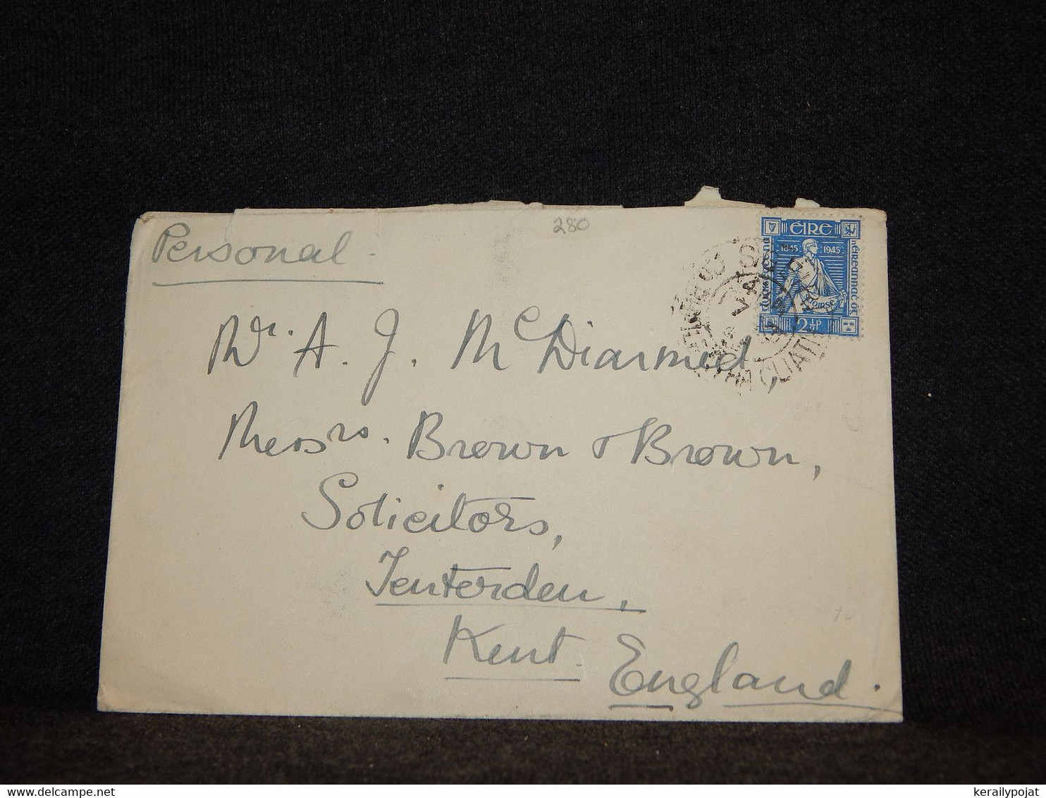 Ireland 1940's Cover To UK__(280) - Lettres & Documents