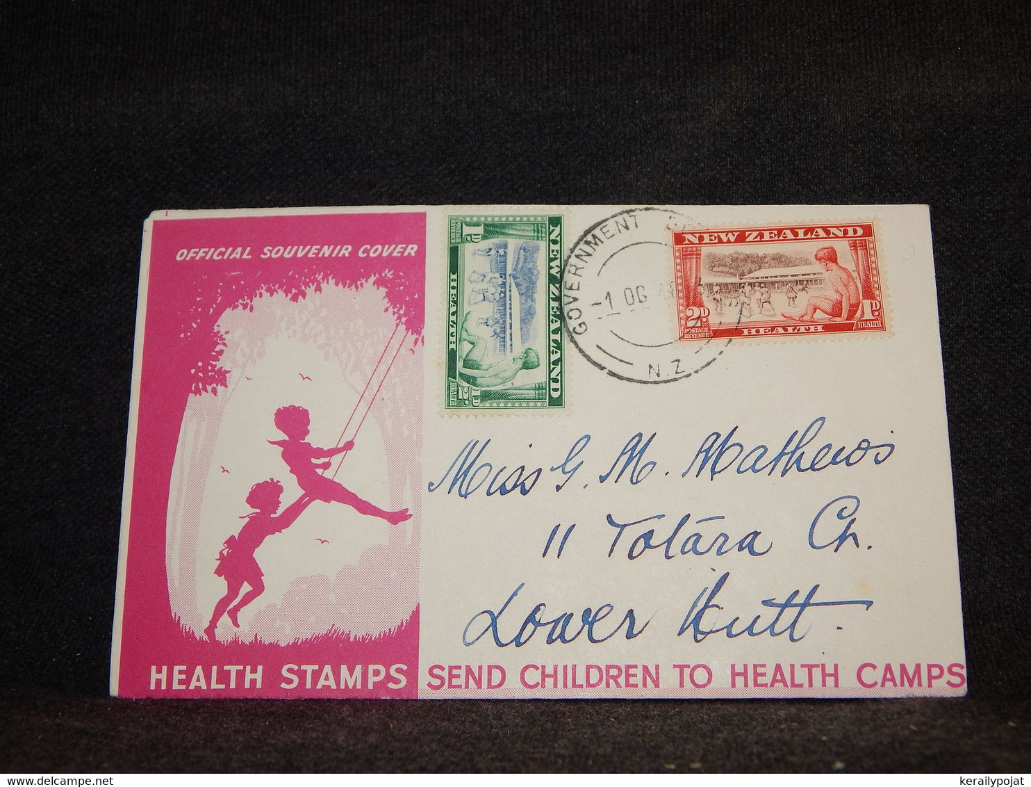 New Zealand 1940's Health Stamps Cover__(3781) - Briefe U. Dokumente