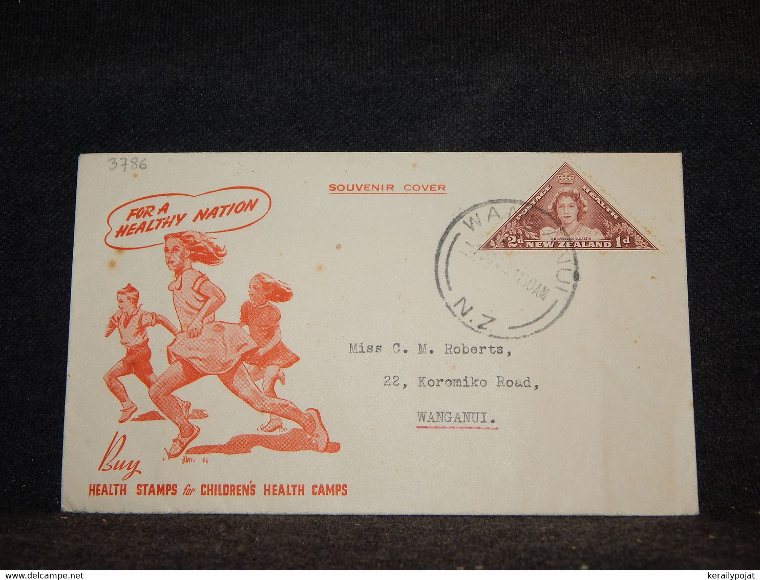 New Zealand 1943 Wanganui Childrens Health Stamps Cover__(3786) - Briefe U. Dokumente