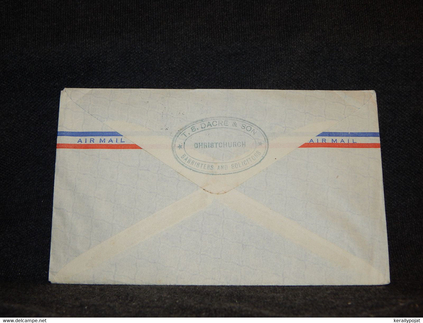 New Zealand 1950's Christchurch Air Mail Cover To France__(1353) - Corréo Aéreo