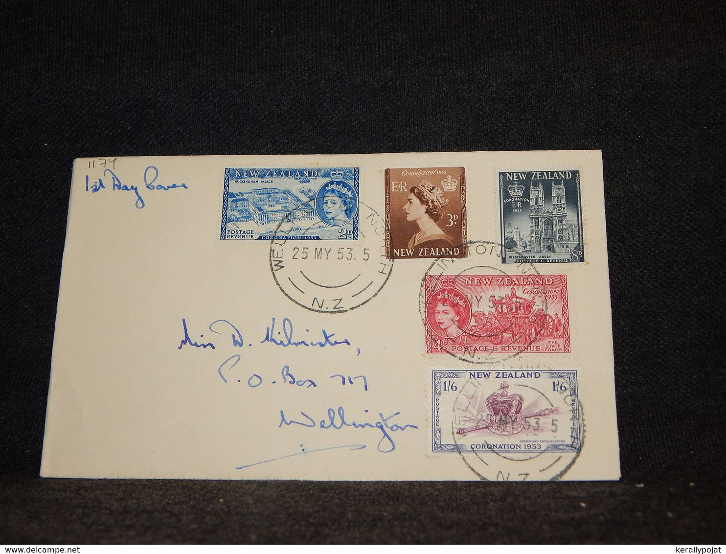 New Zealand 1953 Wellington Cover__(1174) - Cartas & Documentos