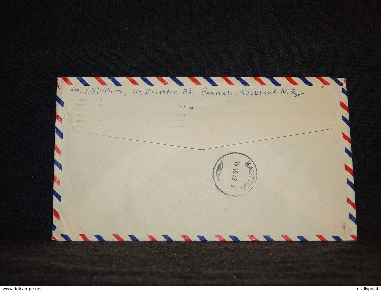New Zealand 1958 Auckland Meter Mark Cover To Finland__(980) - Cartas & Documentos