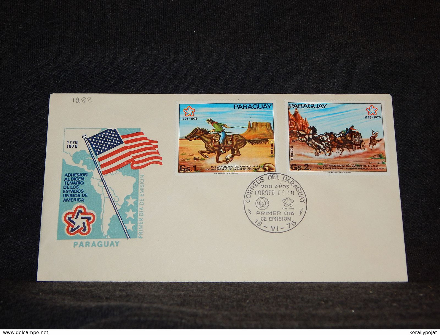 Paraguay 1976 USA Independence Cover__(1288) - Paraguay