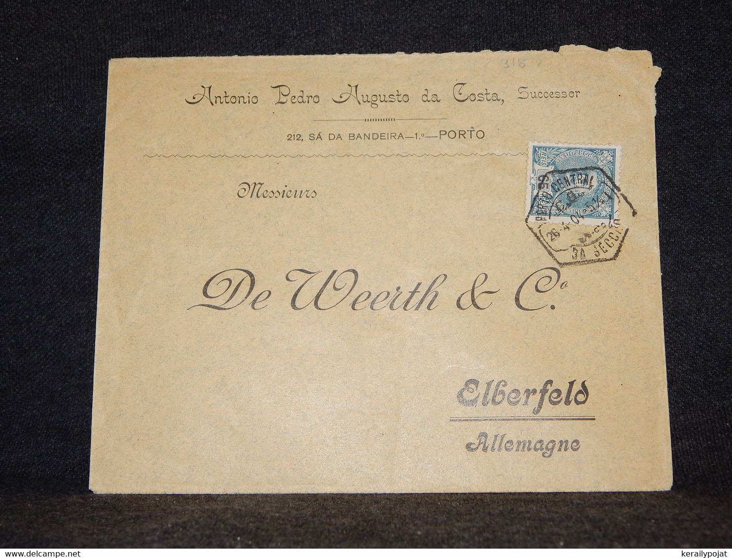 Portugal 1904 Porto Cover To Germany__(318) - Sonstige & Ohne Zuordnung