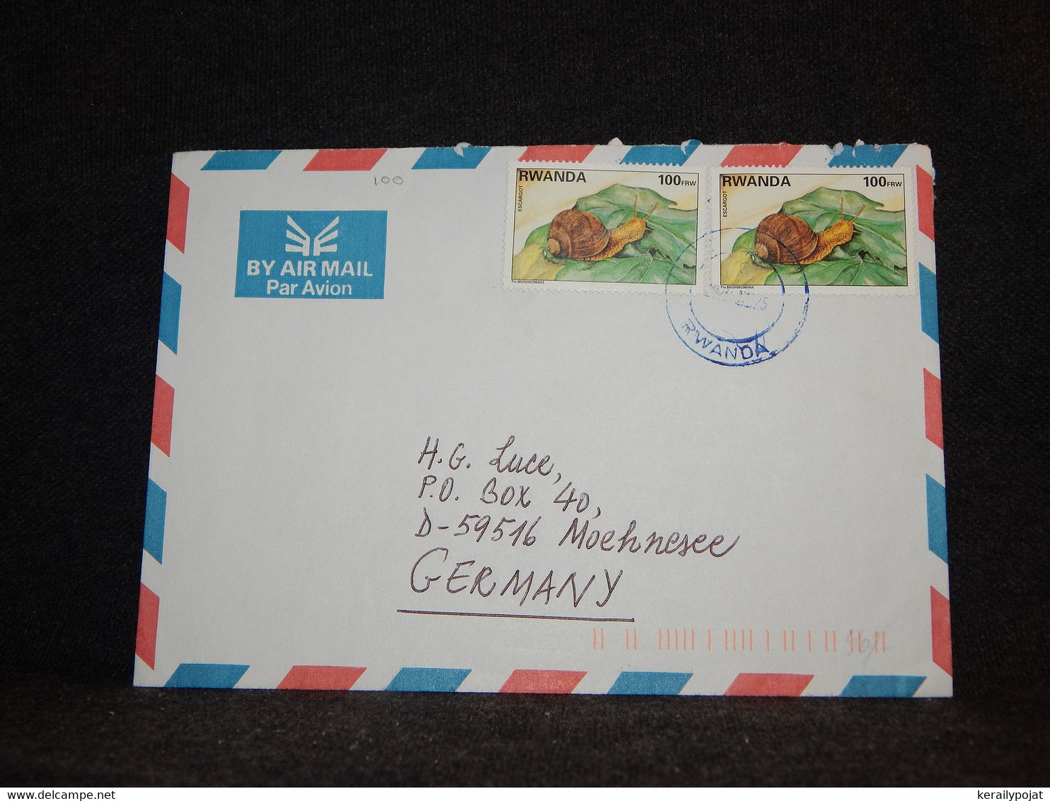 Rwanda 1990's Air Mail Cover To Germany__(100) - Autres & Non Classés