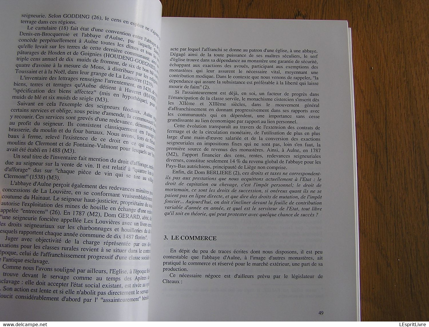 LA TUMULTUEUSE HISTOIRE DE L ABBAYE D AULNE 1794 1994 Guy Lebrun Régionalisme Hainaut Gozée Région Montigny Landelies