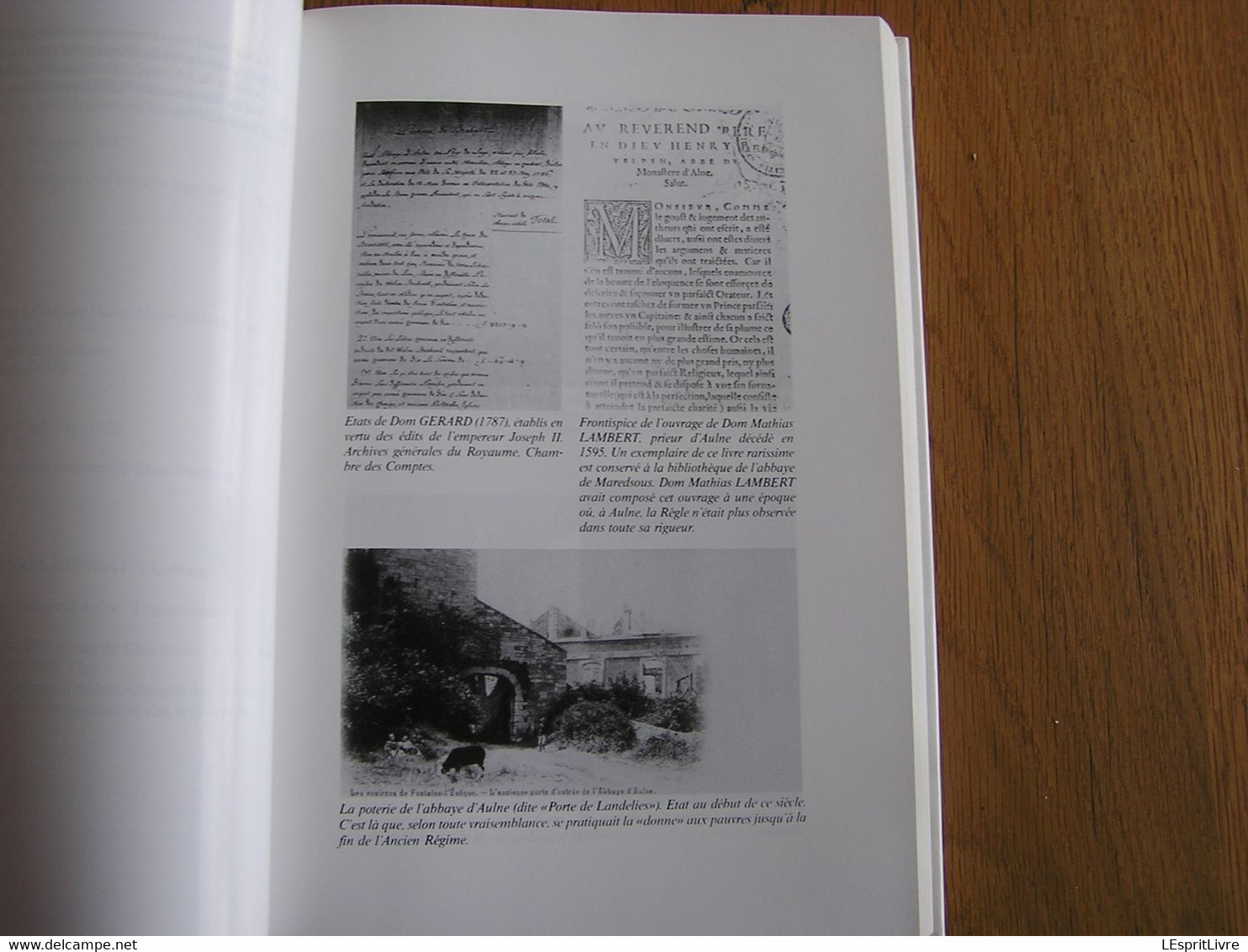 LA TUMULTUEUSE HISTOIRE DE L ABBAYE D AULNE 1794 1994 Guy Lebrun Régionalisme Hainaut Gozée Région Montigny Landelies