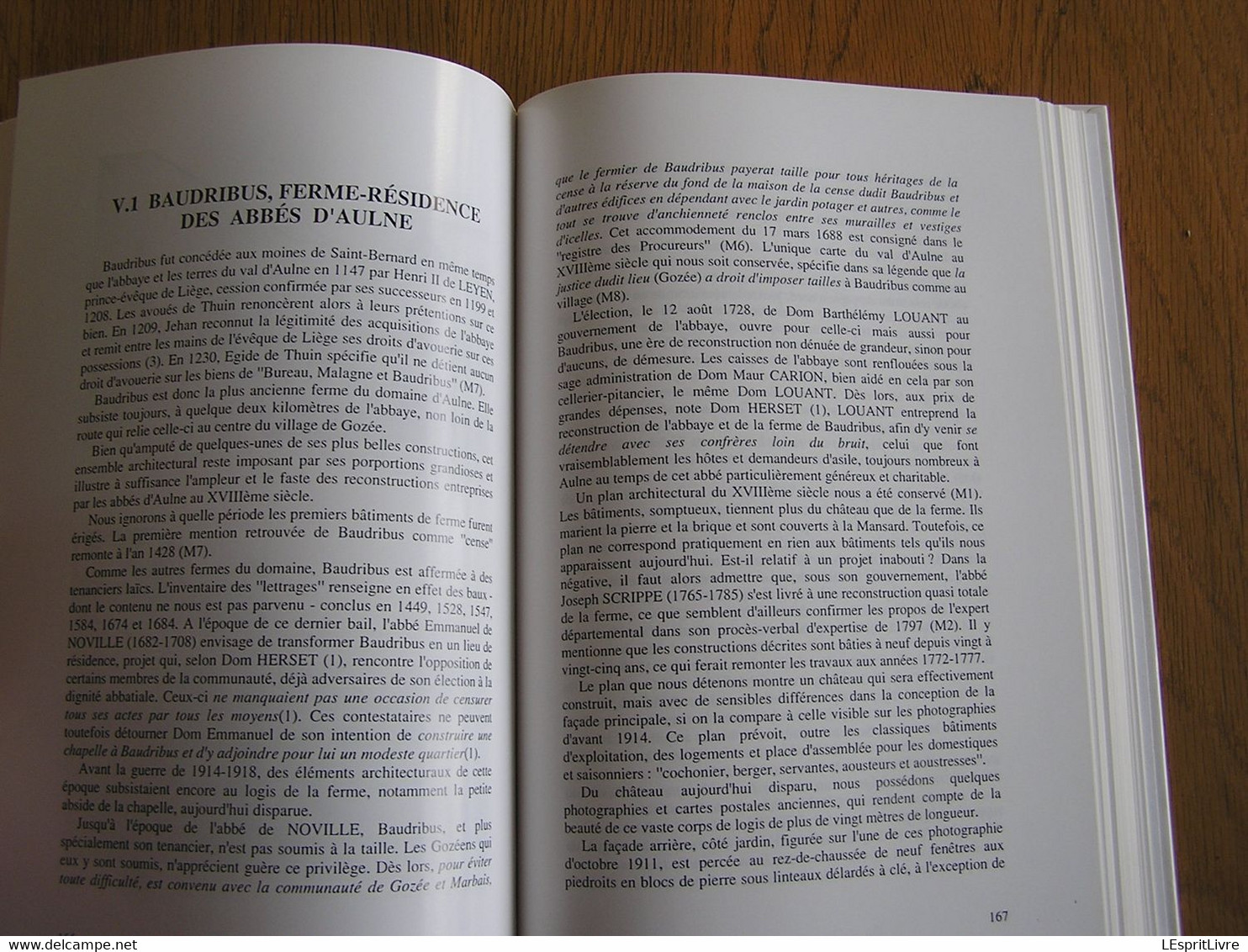 LA TUMULTUEUSE HISTOIRE DE L ABBAYE D AULNE 1794 1994 Guy Lebrun Régionalisme Hainaut Gozée Région Montigny Landelies