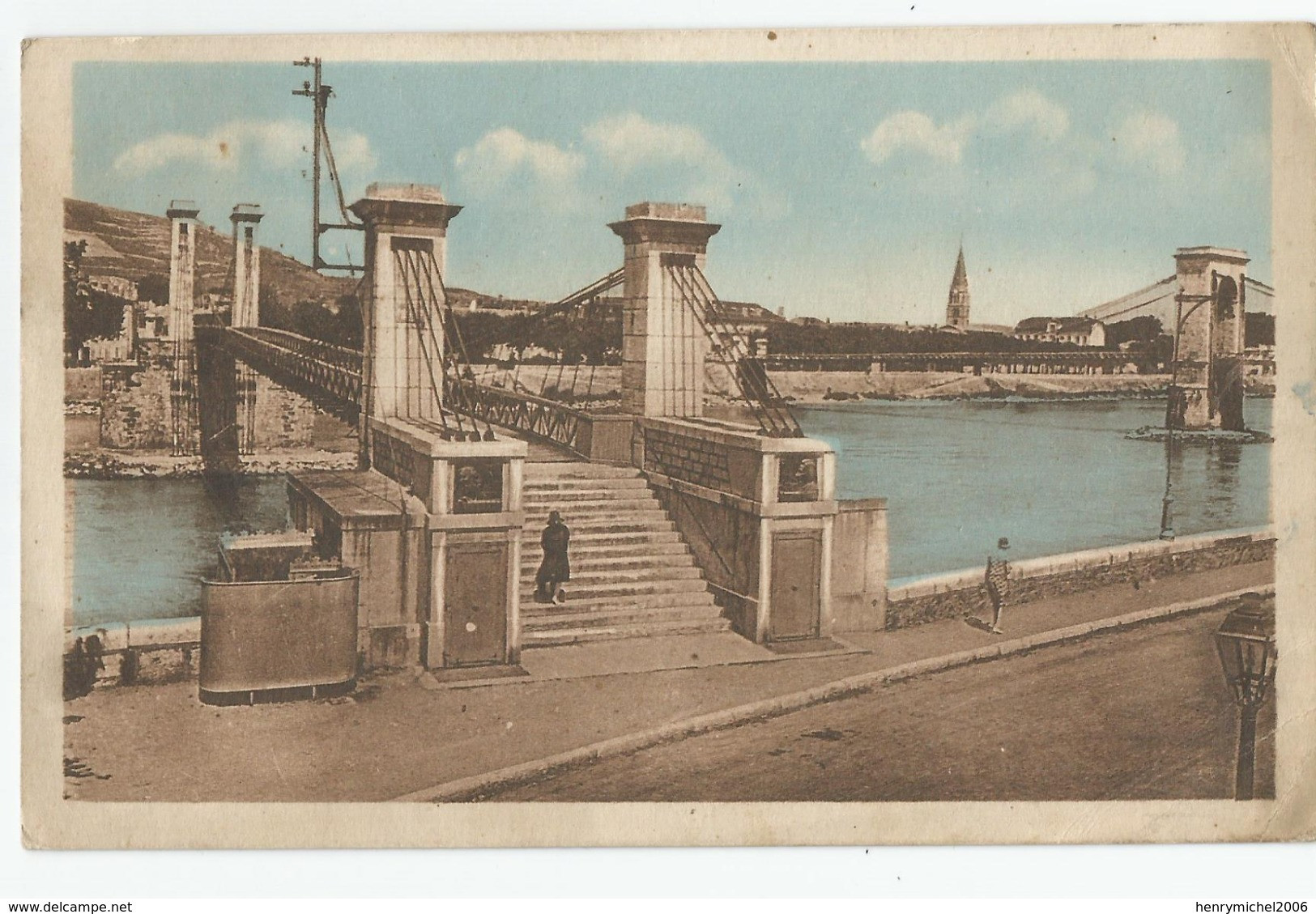 26 - Drome - Tain L'hermitage Passerelle Marc Séguin Pont Suspendu 1930 Construit En 1825 - Andere & Zonder Classificatie