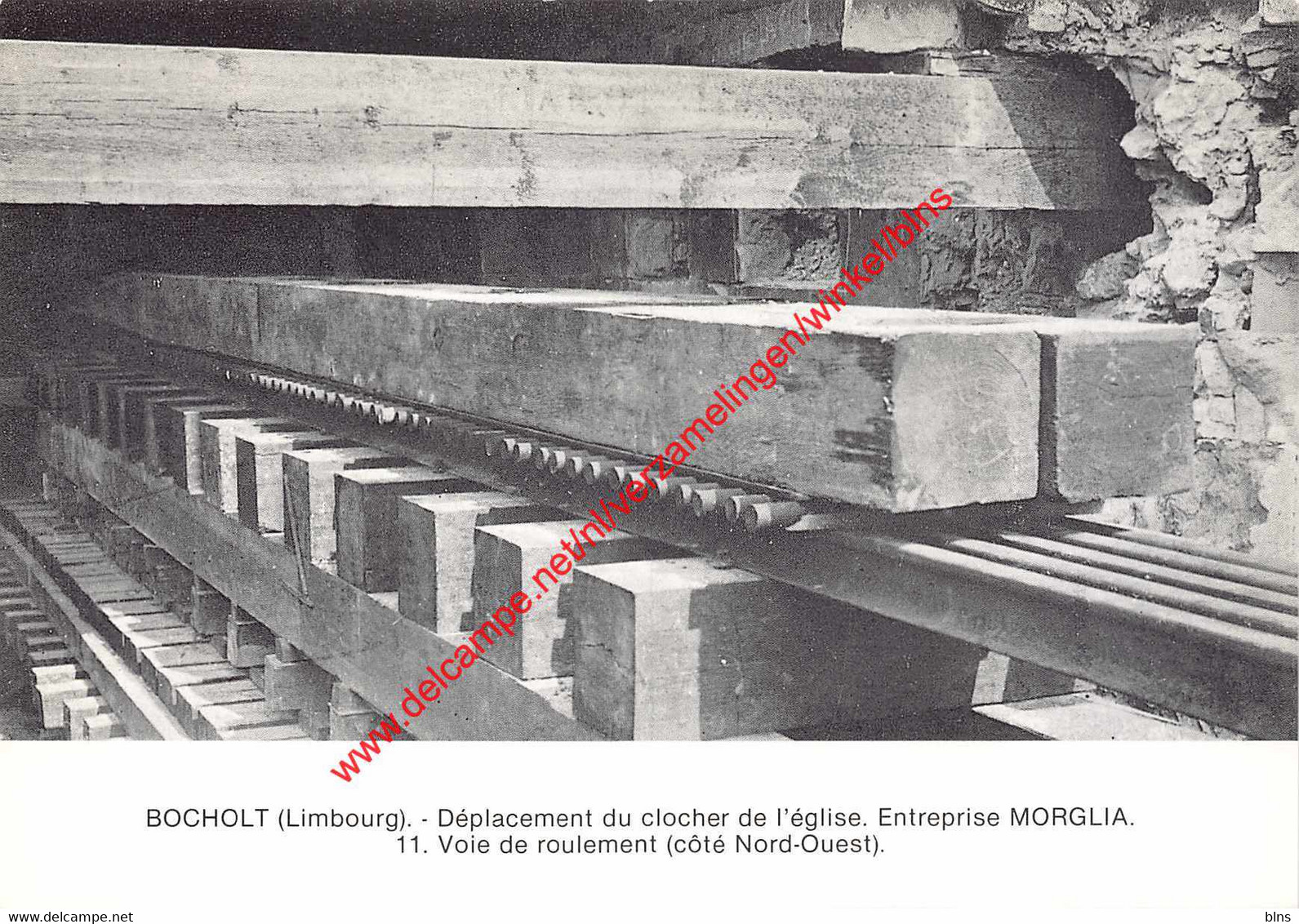 BOCHOLT - Déplacement Du Clocher De L'église - Entreprise Morglia - Voie De Roulement - Bocholt