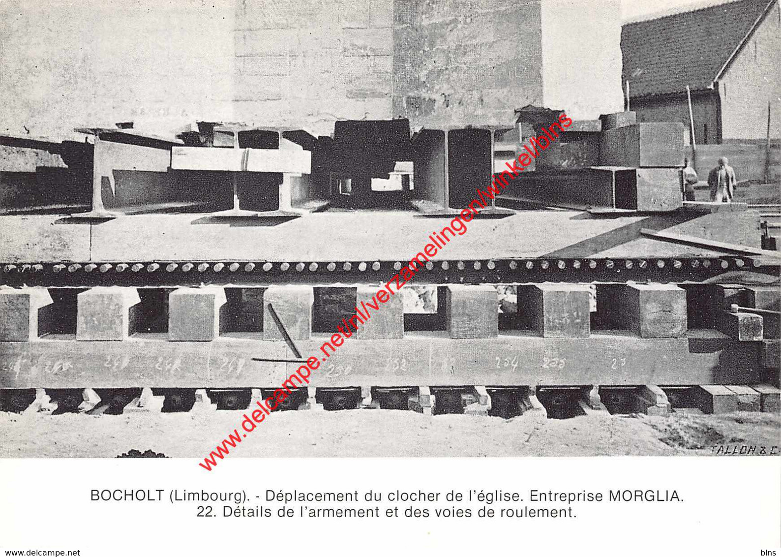 BOCHOLT - Déplacement Du Clocher De L'église - Entreprise Morglia - Détails De L'armement - Bocholt