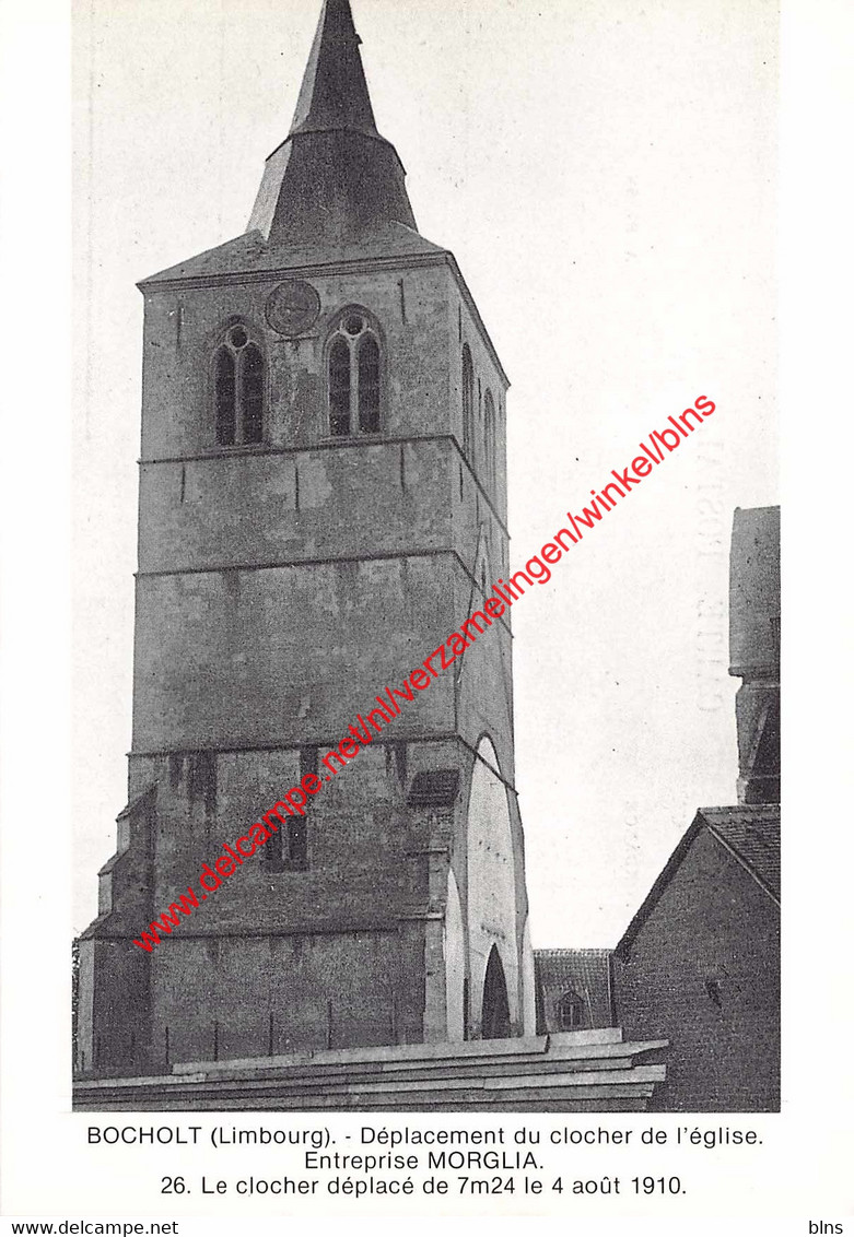 BOCHOLT - Déplacement Du Clocher De L'église - Entreprise Morglia - Le Clocher Déplacé Le 4 Août 1910 - Bocholt