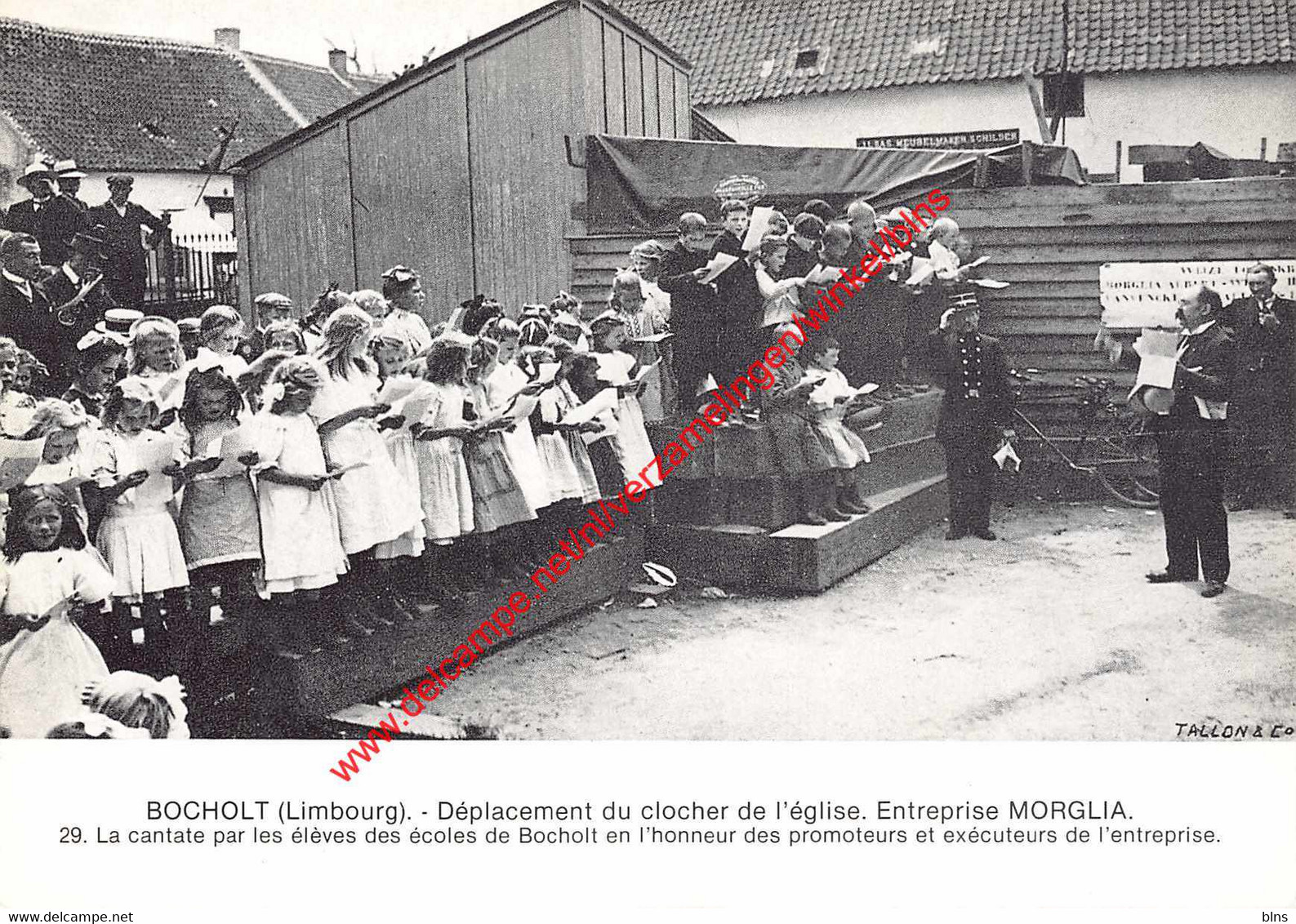 BOCHOLT - Déplacement Du Clocher De L'église - Entreprise Morglia - La Cantate Par Les élèves Des écoles De Bocholt - Bocholt