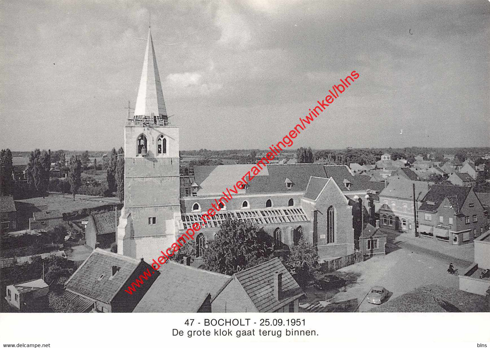 BOCHOLT - 25 September 1951 - De Grote Klok Gaat Terug Binnen - Bocholt