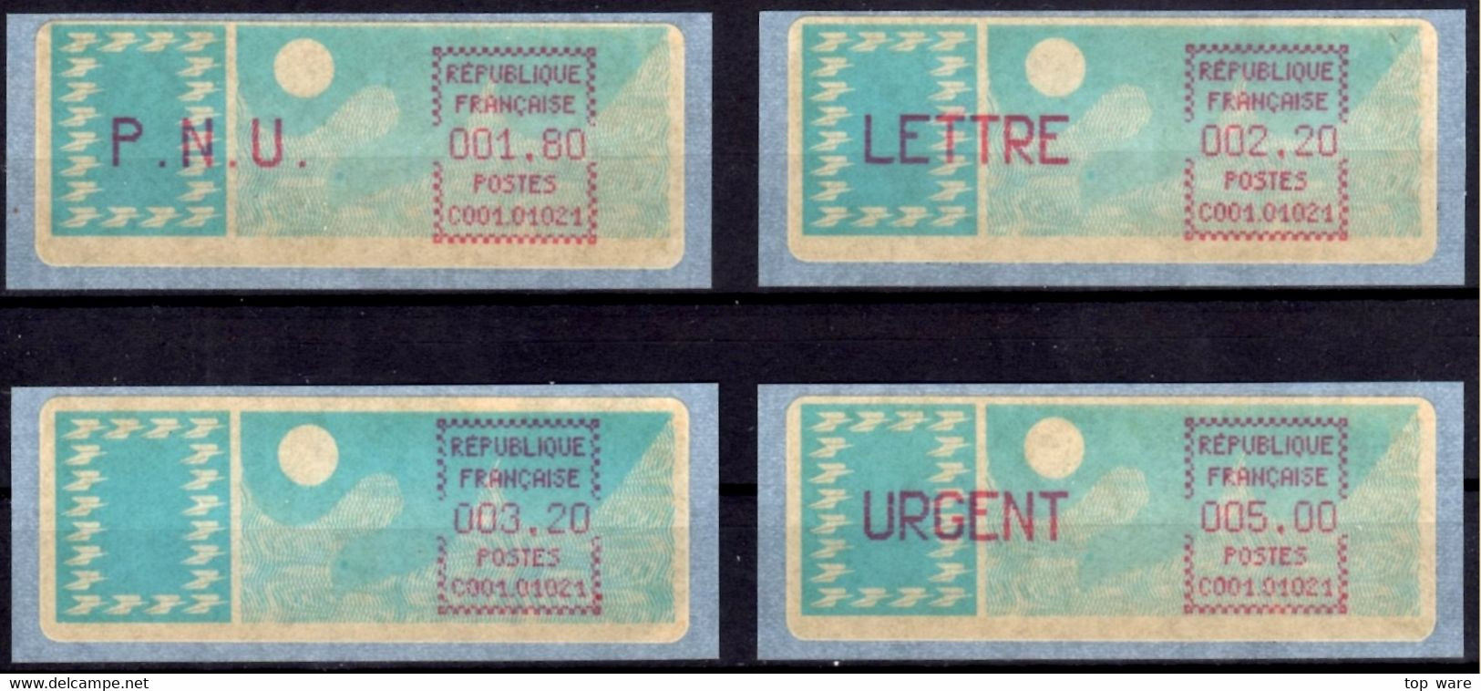 France ATM Stamps C001.01021 Michel 6.2 Xd Series ZS2 Neuf / MNH / Crouzet LSA Distributeurs Automatenmarken Frama Lisa - 1985 « Carrier » Papier