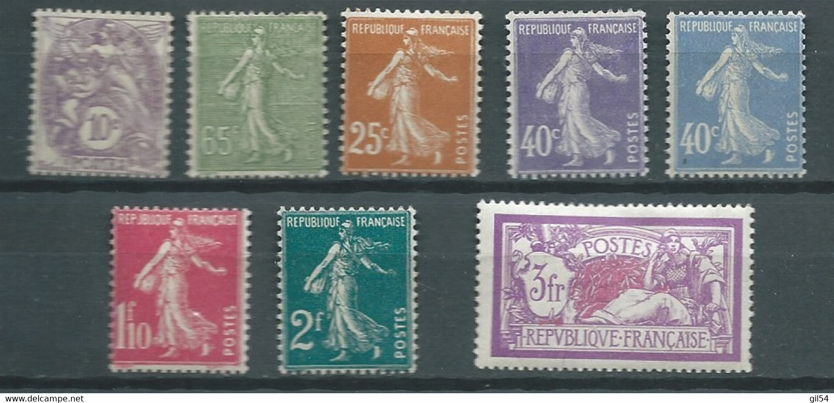 France  Série Yvert N° 233 /240 * 8 Valeurs Trace De Charnière - AA 17602 - Unused Stamps