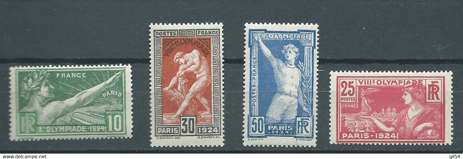 France  Série Yvert N° 183 / 186  * , 4 Valeurs Trace De Charnière - AA 17606 - Ungebraucht