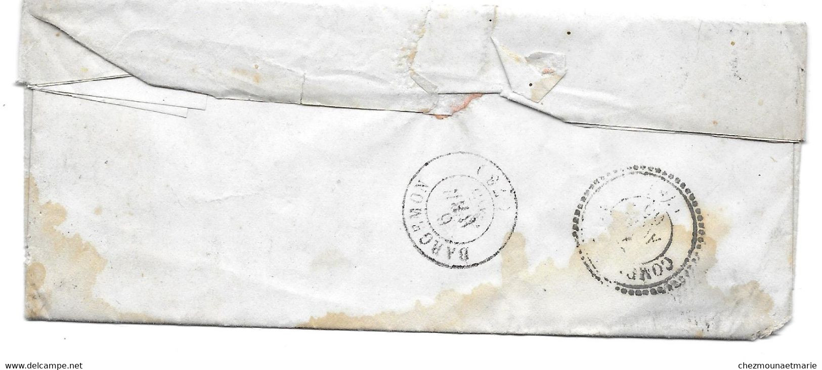 1865 FAYENCE - DE MICHEL CHIRIS POUR VEYAN A BARGEME - GC 1476 SUR NAPOLEON - LETTRE - 1862 Napoleon III