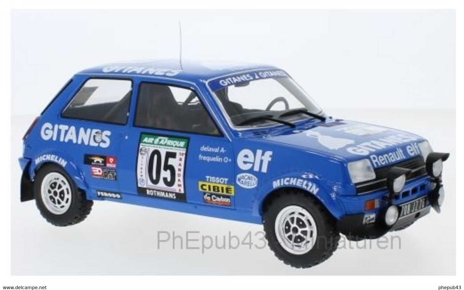 Renault 5 Alpine - Guy Frequelin/J.Delaval - Bandama 1978 #5 - Ixo 1:18 - Ixo