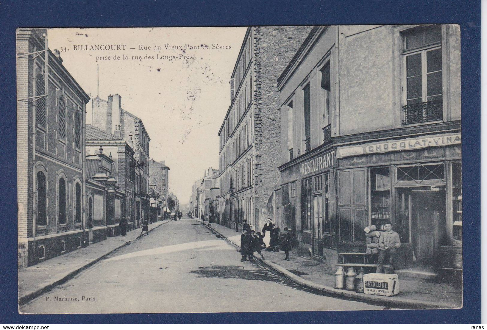 CPA [92] Hauts De Seine > Boulogne Billancourt Circulé Commerce Shop - Boulogne Billancourt