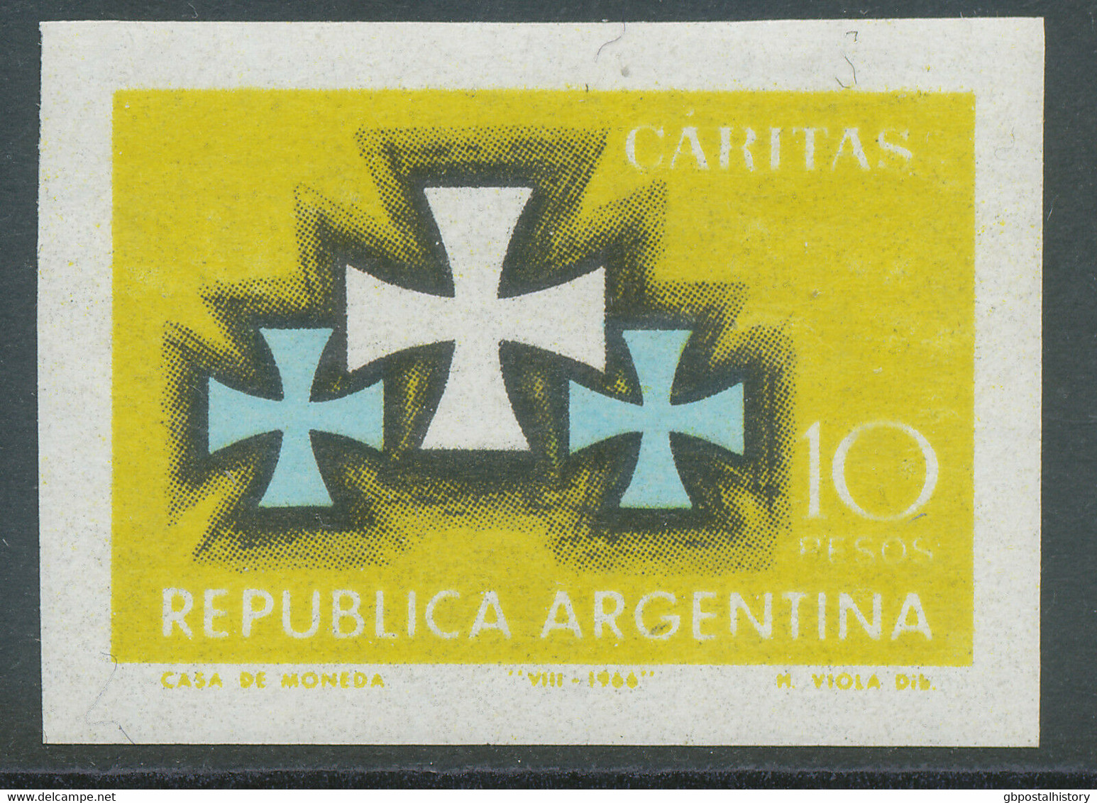 ARGENTINIEN 1966 Arg. Caritas-Verband VIER Ungezähnte Postfr. ESSAYS/PROBEDRUCKE - Ungebraucht