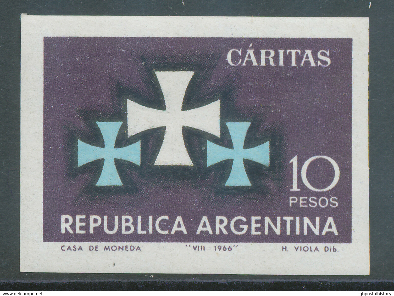 ARGENTINIEN 1966 Arg. Caritas-Verband VIER Ungezähnte Postfr. ESSAYS/PROBEDRUCKE - Nuevos