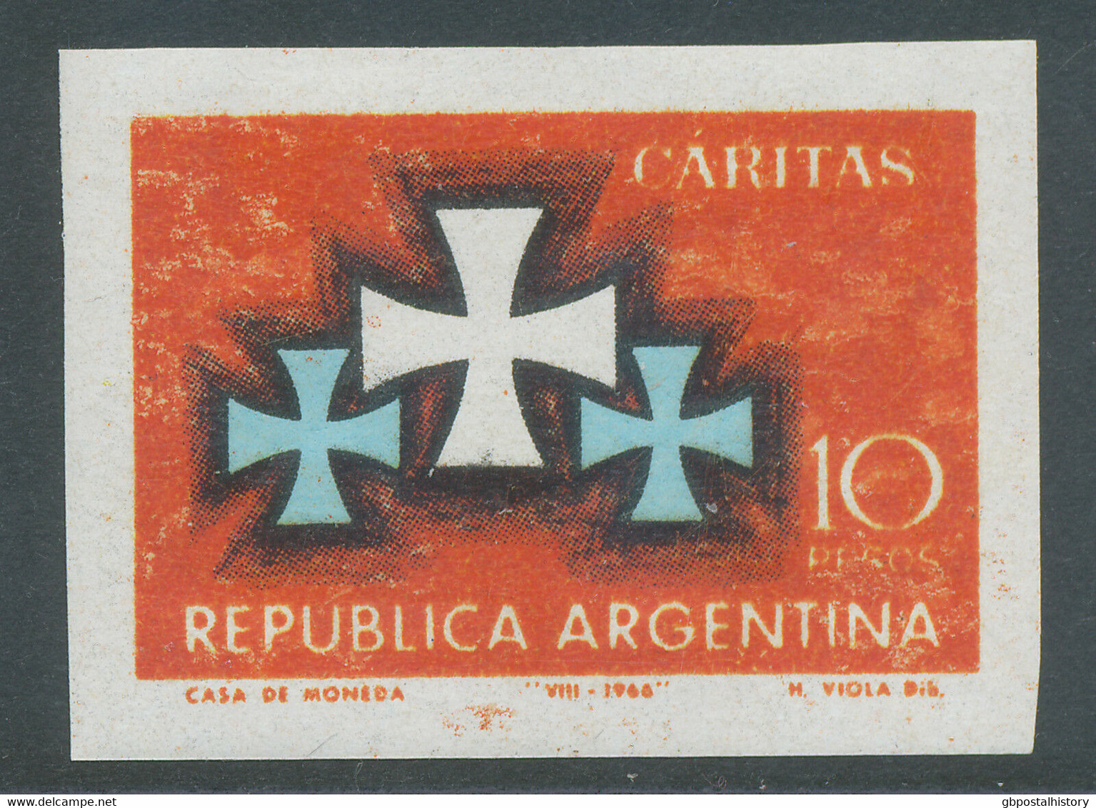 ARGENTINIEN 1966 Arg. Caritas-Verband VIER Ungezähnte Postfr. ESSAYS/PROBEDRUCKE - Nuovi