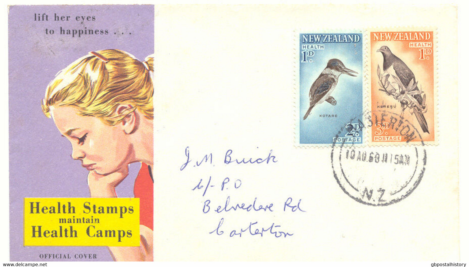 NEW ZEALAND 1960, Superb FDC With Health Stamps (BIRDS) With First Day Postmark Of „MASTERTON / N.Z“ - FDC