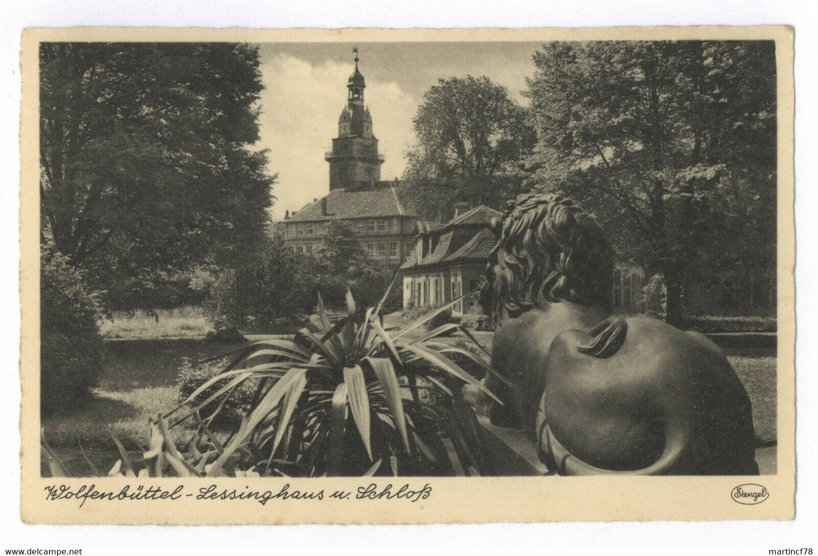 Wolfenbüttel Lessinghaus U. Schloß Stengel Postkarte Ansichtskarte - Wolfenbuettel