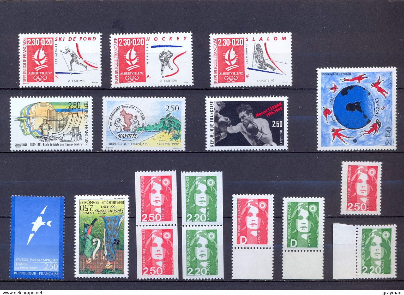 FRANCE-1991 - LOT-  (N**) - Nuovi