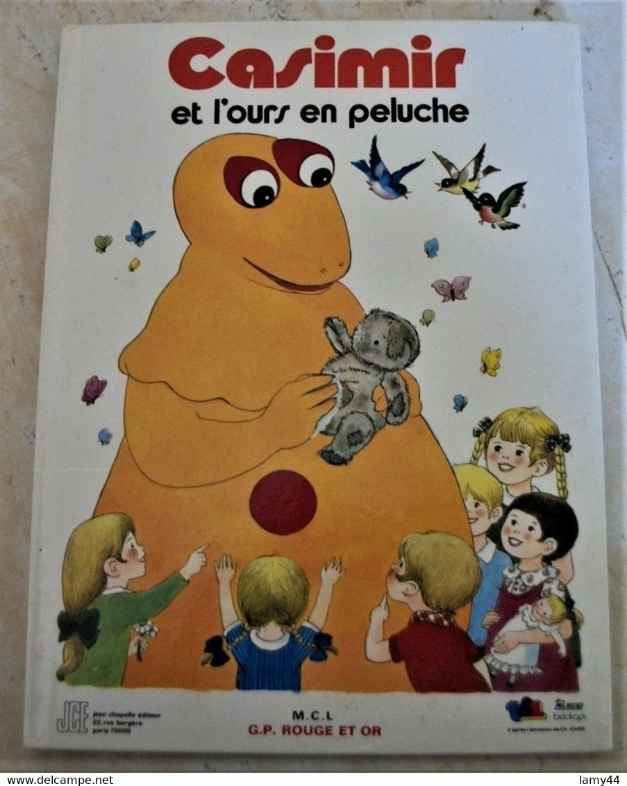 Livre Casimir Et L'ours En Peluche 1978 - Bibliotheque Rouge Et Or