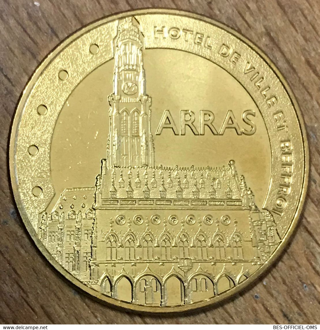 62 ARRAS HÔTEL DE VILLE ET BEFFROI MDP 2013 MÉDAILLE SOUVENIR MONNAIE DE PARIS JETON TOURISTIQUE MEDALS COINS TOKENS - 2013