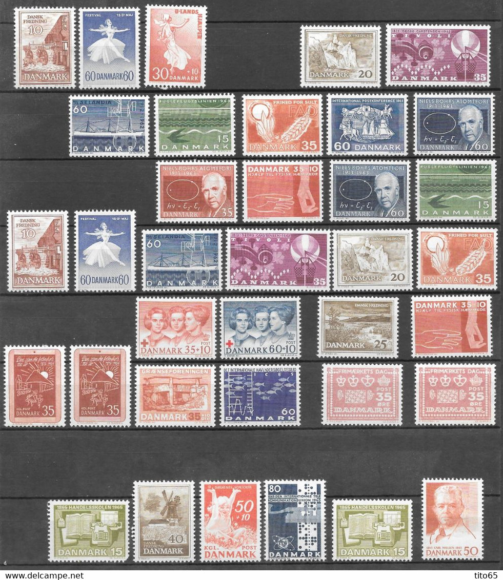 DK54  Denmark    MNH**   1962-65 - Otros & Sin Clasificación