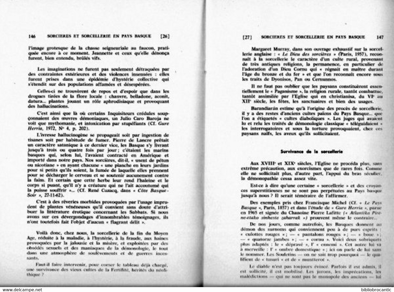 BULLETIN Du MUSEE BASQUE N°61(3°T.1973) < SORCIERES Et SORCELLERIE En PAYS BASQUE/GROTTE LEZIA à SARE/Sommaire.Scan - Baskenland