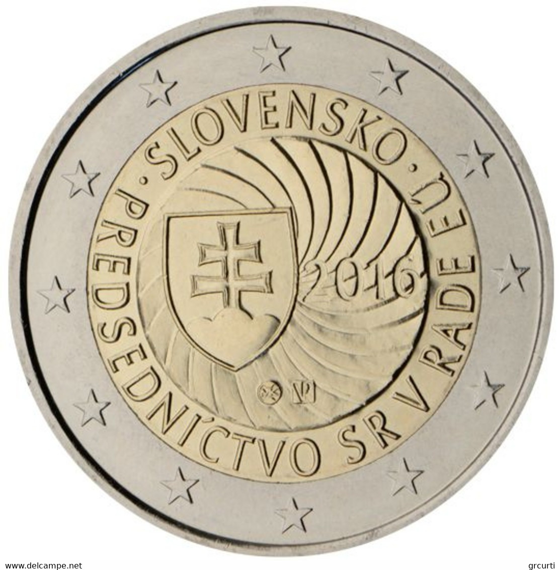 Slovacchia - 2 Euro 2016 - Slovak Presidency Of The European Union - Original Roll - Slovacchia