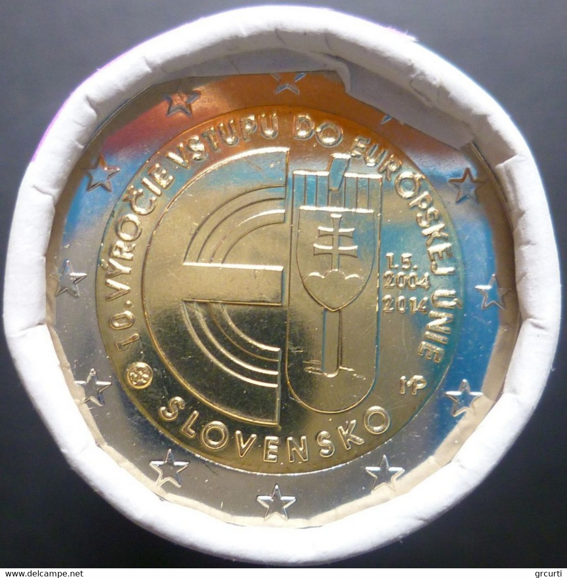 Slovacchia - 2 Euro 2014 - 10th Anniversary Of Slovakia's Accession To The European Union - Original Roll Of 25 Coins - Slovaquie