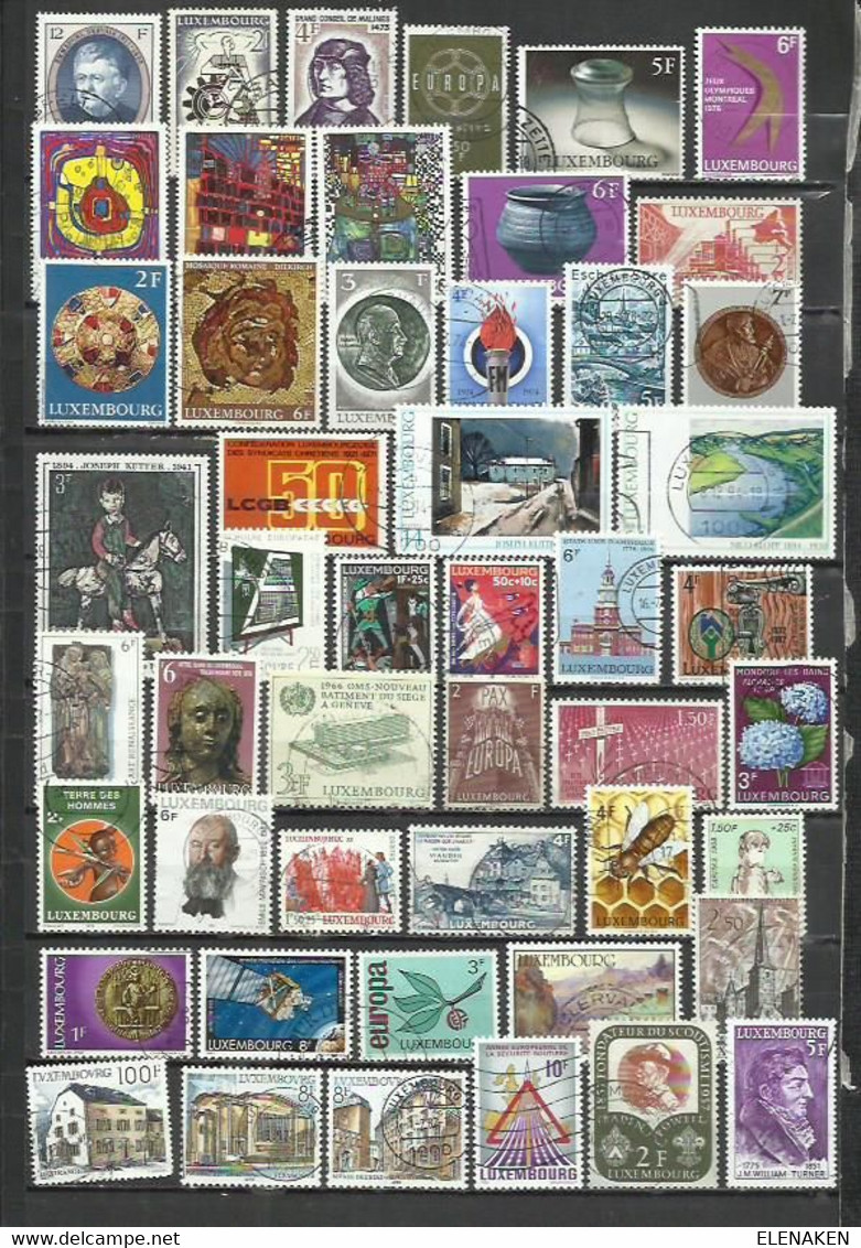 G849F-SELLOS LUXEMBURGO SIN TASAR,BUENOS VALORES,VEAN ,FOTO REAL.LUXEMBOURG STAMPS WITHOUT TASAR, GOOD VALUES, SEE - Sammlungen