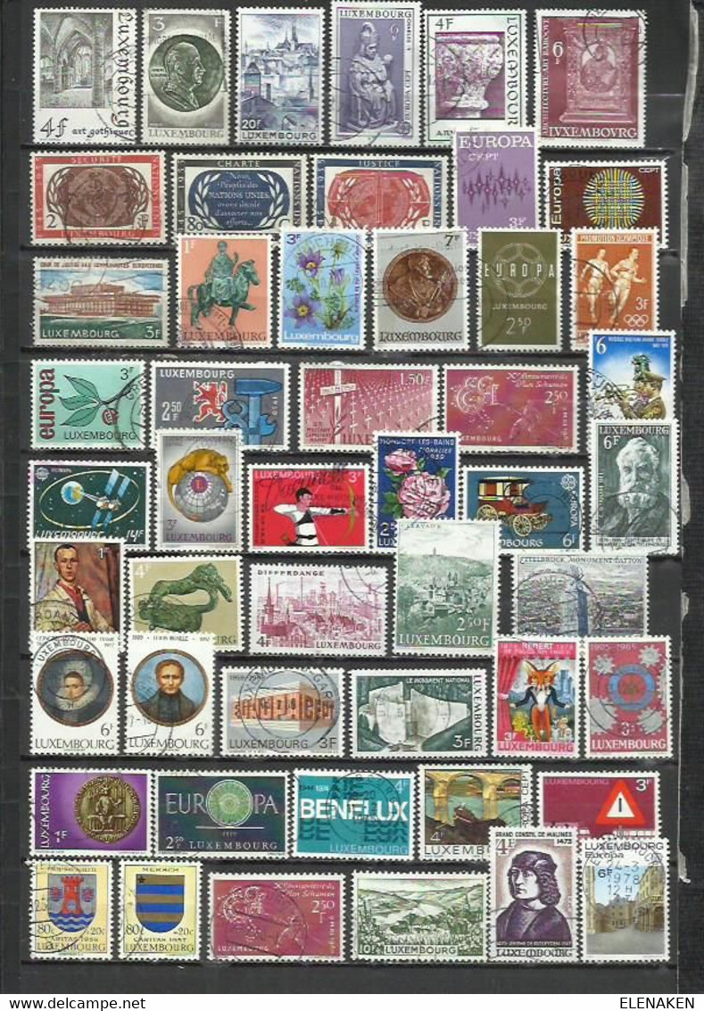 G849H-SELLOS LUXEMBURGO SIN TASAR,BUENOS VALORES,VEAN ,FOTO REAL.LUXEMBOURG STAMPS WITHOUT TASAR, GOOD VALUES, SEE - Collections