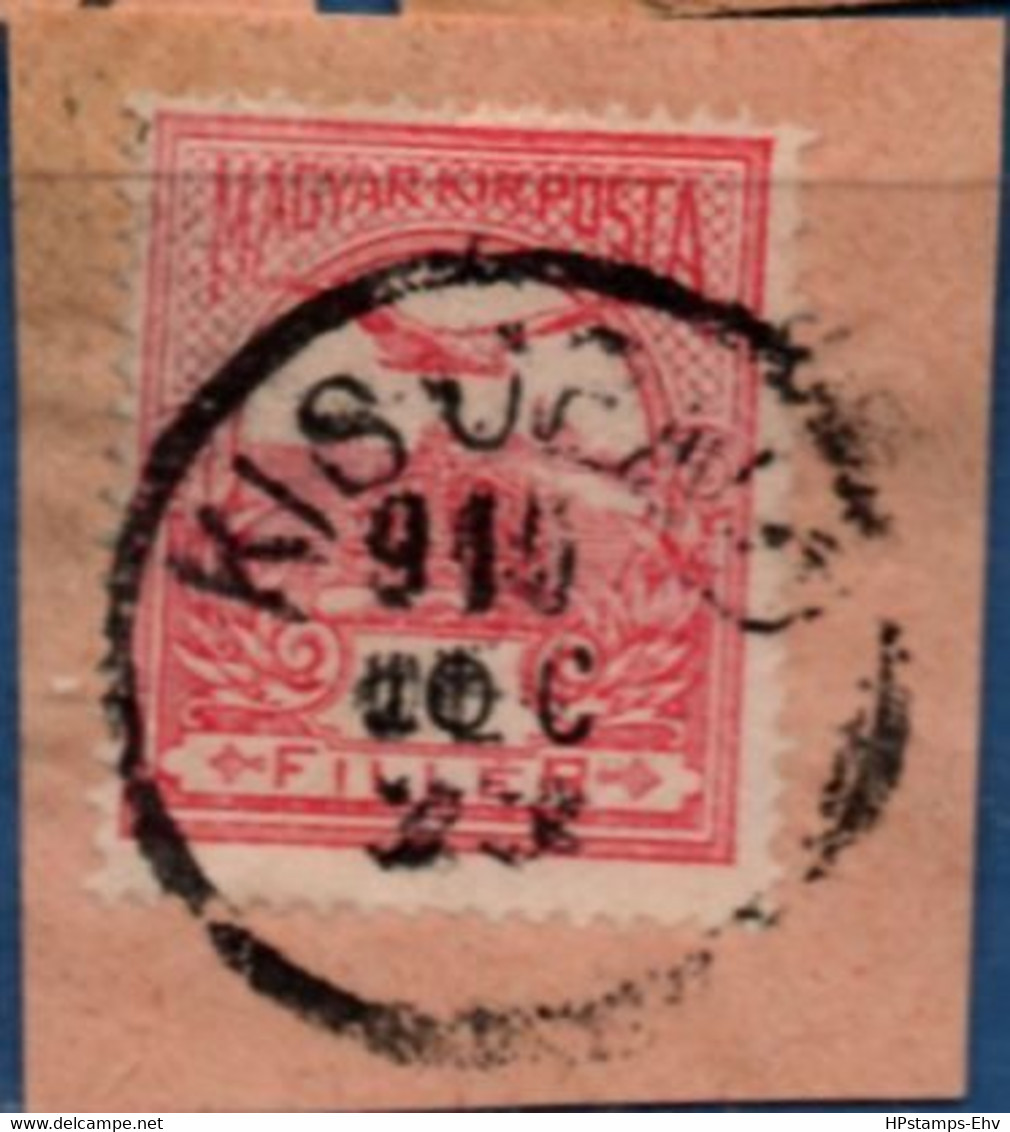 Kisjeno Transsylvania Romania 1910 Full Cancel On Hungary 10 Fil Turul 2102.2008 Chiseneu-Cris - Marcofilie