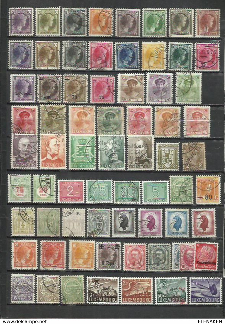 G849J-SELLOS CLASICOS ANTIGUOS LUXEMBURGO SIN TASAR,BUENOS VALORES,VEAN ,FOTO REAL.LUXEMBOURG STAMPS WITHOUT TASAR, GOOD - Collections