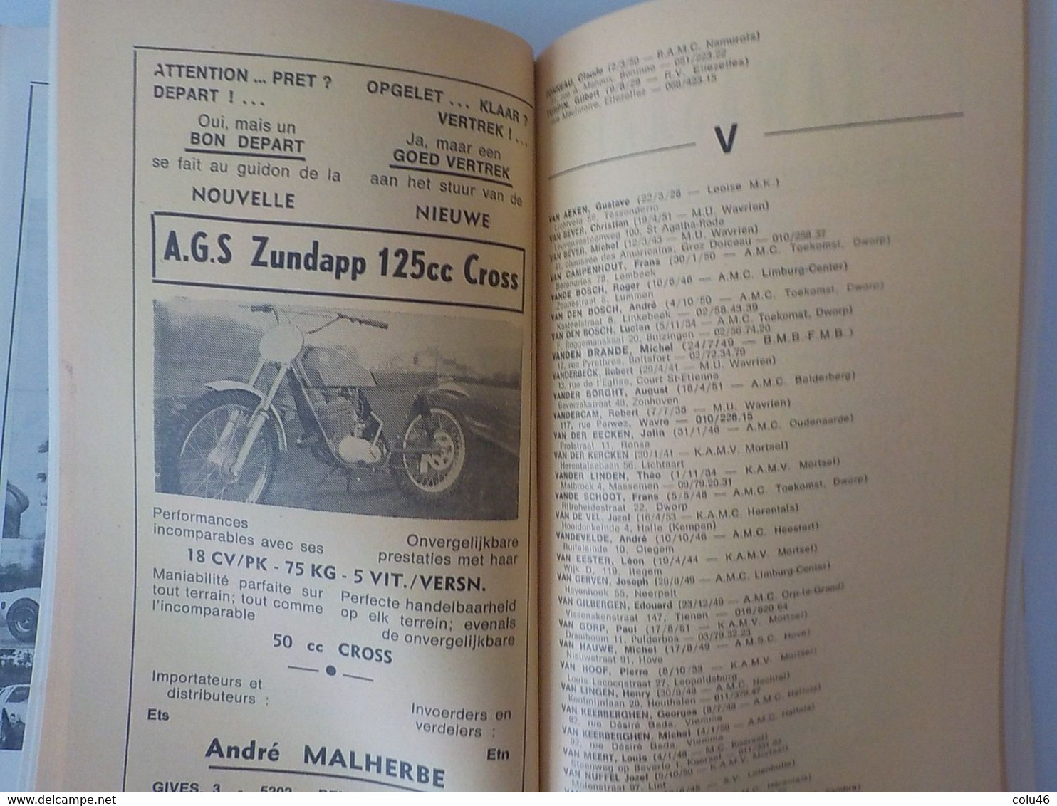 1970 Motor Cross par Walter Schwilden motocyclisme champions motos Joël Robert ...livre 420 pages