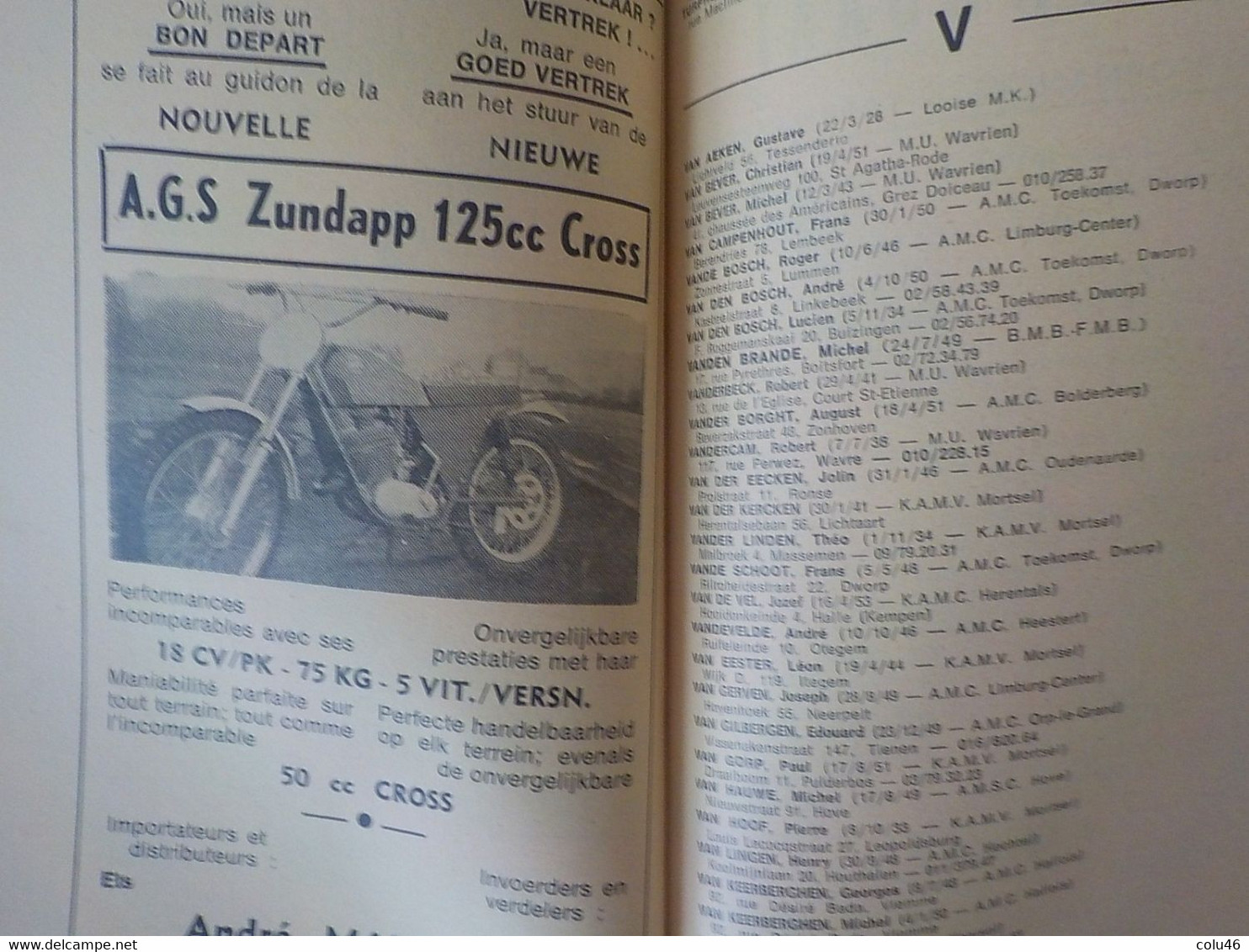 1970 Motor Cross par Walter Schwilden motocyclisme champions motos Joël Robert ...livre 420 pages