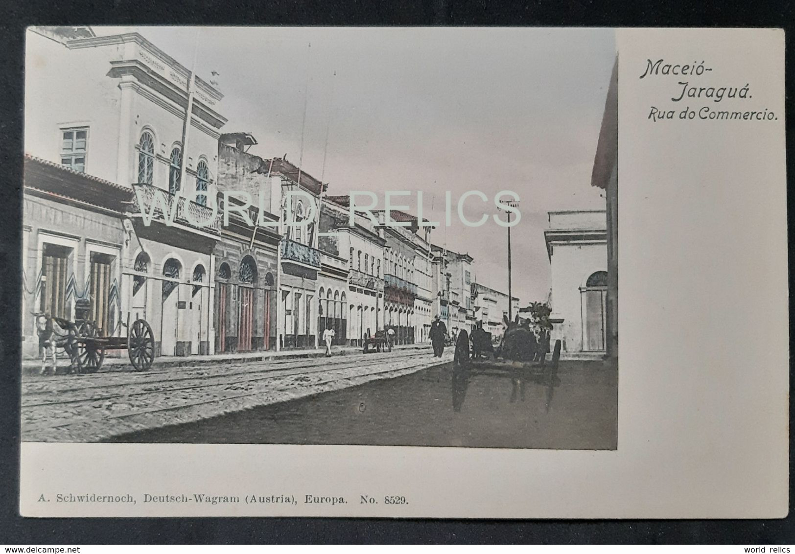 POSTCARD CARTÃO POSTAL, MACEIÓ - JARAGUÁ RUA DO COMERCIO, BRAZIL, BRASIL - Maceió